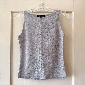 Anthropologie | Gray Lace Tank Top